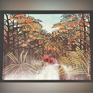 JUNGLE WITH MONKEYS, 1910 Henri Rousseau Fine French Art Print Original Vintage